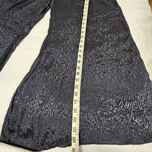 Anthropologie Maeve Wide Leg Jumpsuit Women Size S Blue Deep side Slits - Picture 10 of 14